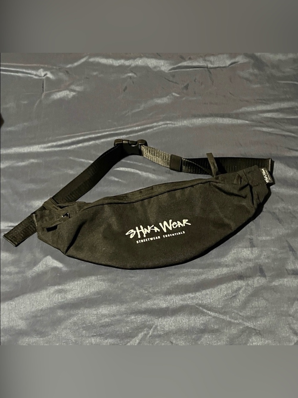 SHAKA WEAR Black Streetwear Waist Bag